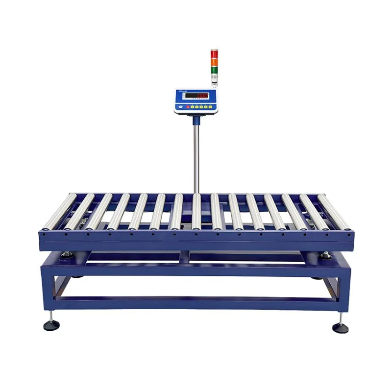 Kontrollvägning Gravity Roller Conveyor Våg med Alar